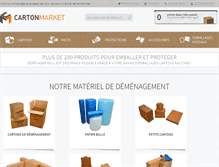 Tablet Screenshot of cartonmarket.fr